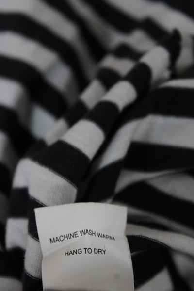 Planet Womens Black Pima Cotton Striped Scoop Neck Sleeveless Tunic Size 3