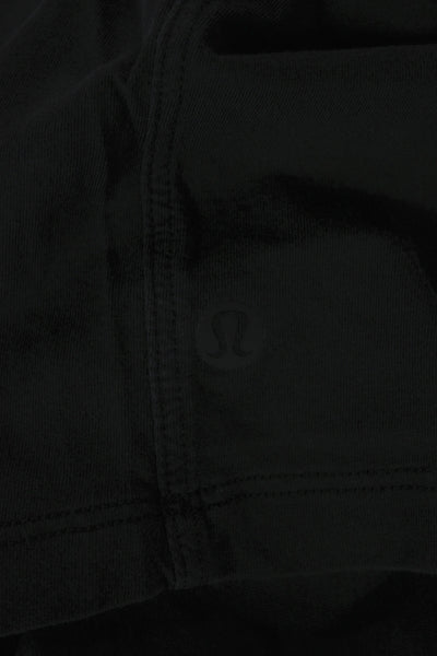 Lululemon Women Sleeveless Black Cotton Crew Neck Basic Tank Size 6