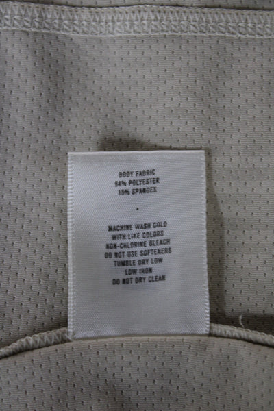 Tracksmith Women Jersey Tank Beige Scoop Neck Sleeveless Size S