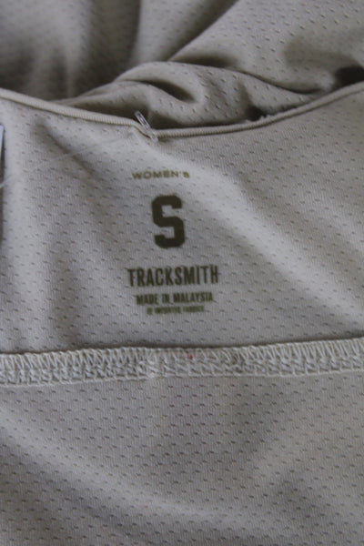 Tracksmith Women Jersey Tank Beige Scoop Neck Sleeveless Size S