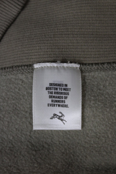 Tracksmith Unisex Pullover Hoodie Beige Crew Neck Long Sleeve Size S