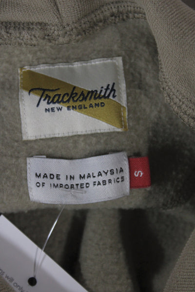 Tracksmith Unisex Pullover Hoodie Beige Crew Neck Long Sleeve Size S