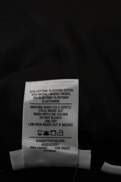 Joes Women Chino Pants Brown High Waist Button 52% Cotton Size 29