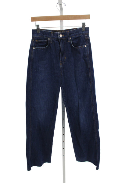 Veronica Beard Womens Blue High Waist Straight Jeans 29in Cotton Size 26