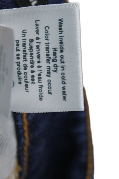 Veronica Beard Womens Blue High Waist Straight Jeans 29in Cotton Size 26