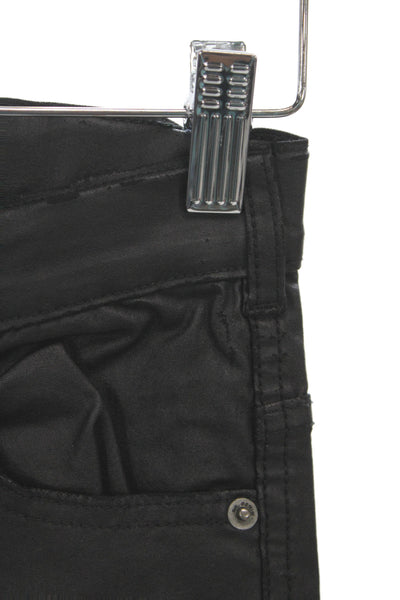 Dr. Denim Womens Skinny Black Jeans Viscose Button Mid Rise Size S