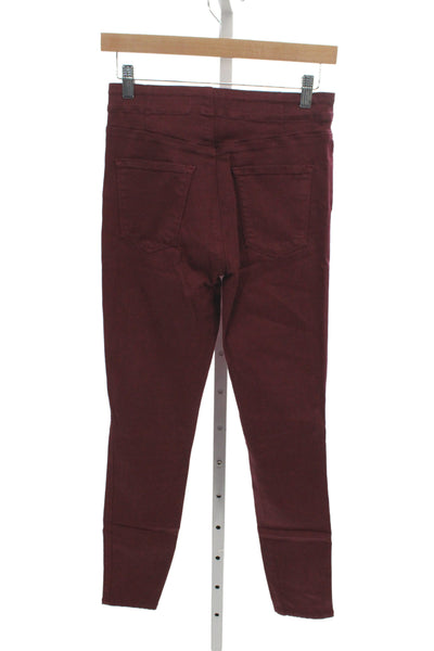 J Brand Women Skinny High Rise Red Jeans Size 26