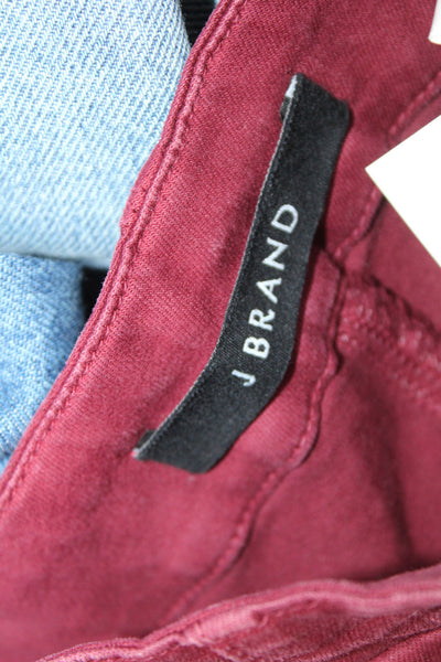 J Brand Women Skinny High Rise Red Jeans Size 26