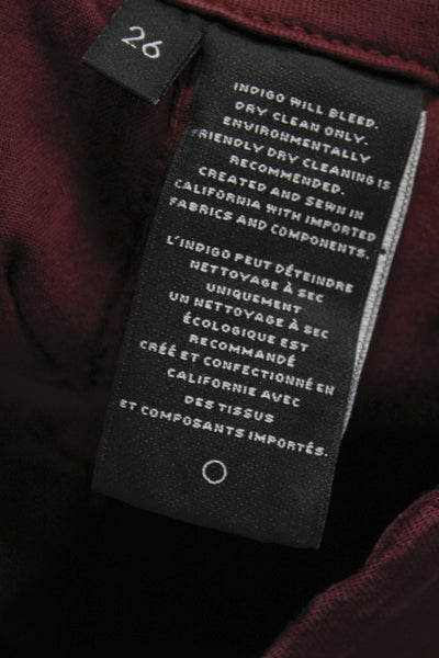 J Brand Women Skinny High Rise Red Jeans Size 26
