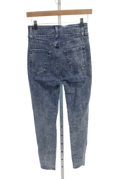 J Brand Womens Blue Skinny Jeans Mid Rise Button Fly Size 26
