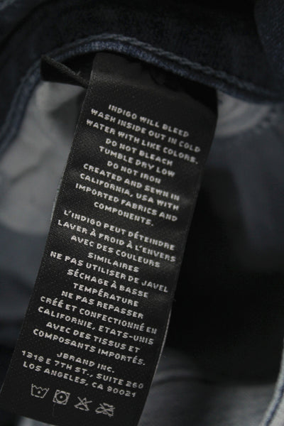 J Brand Womens Blue Skinny Jeans Mid Rise Button Fly Size 26