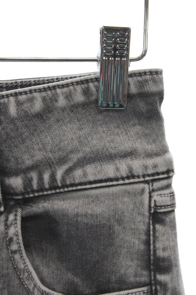 J Brand Womens Skinny Jeans Gray High Rise Cotton Button Size 26
