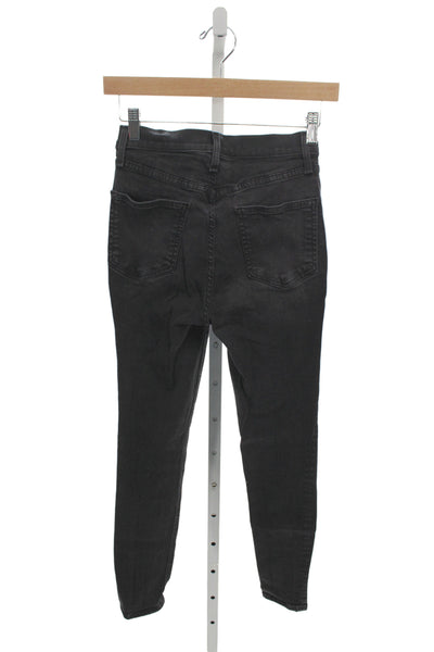 Rag & Bone Women Skinny Black Jeans Modal Button Size 26