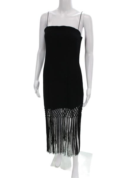 Derek Lam 10 Crosby Womens Black Cowl Neck Maxi Dress Viscose Zip Size 2