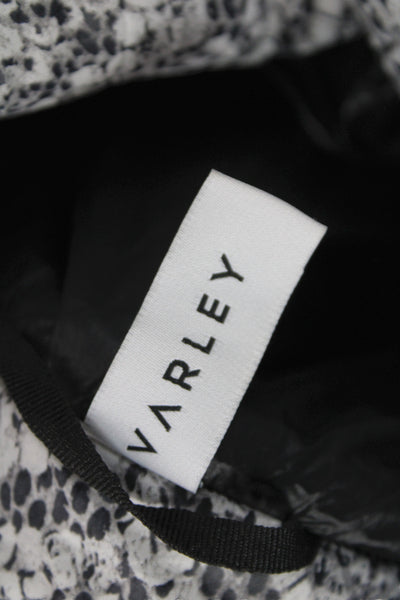 Varley Women White Animal Print Puffer Jacket Polyamide Size XS