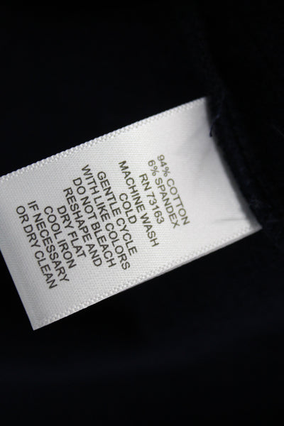 Neiman Marcus Women Basic Jacket Blue Cotton Button Long Sleeve Size S