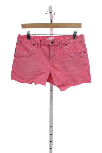 Carve Designs Womens Cut-Off Pink Organic Cotton Shorts Size 6