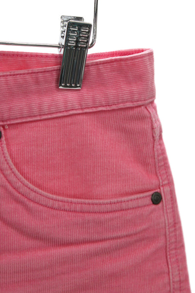 Carve Designs Womens Cut-Off Pink Organic Cotton Shorts Size 6