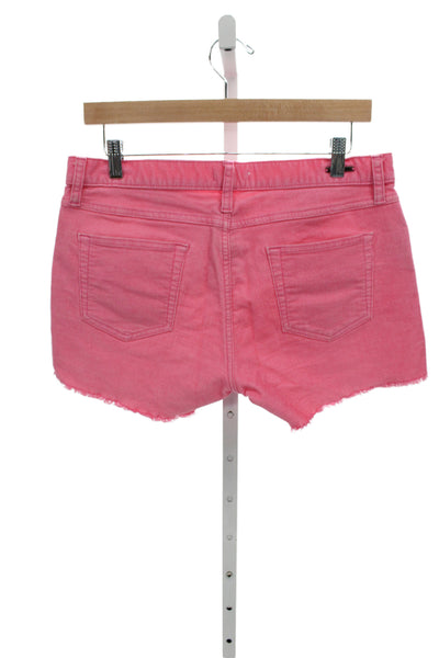 Carve Designs Womens Cut-Off Pink Organic Cotton Shorts Size 6