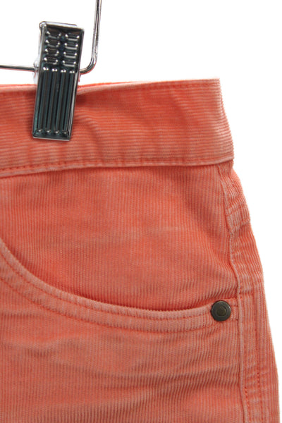 Carve Designs Women Cut-Off Shorts Orange Organic Cotton Size 6