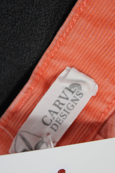 Carve Designs Women Cut-Off Shorts Orange Organic Cotton Size 6