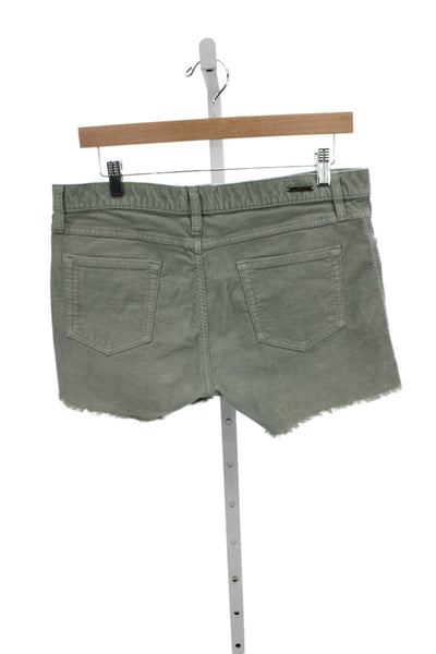 Carve Designs Womens Cut-Off Green Organic Cotton Shorts Casual Size 6