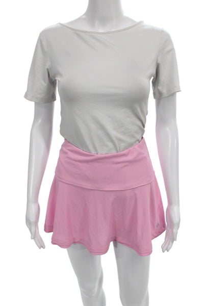 Poivre Blanc Women Athletic Striped Pink Skort Size S