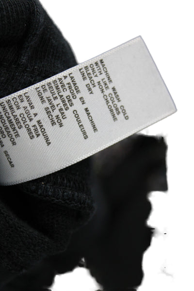 Standard James Perse Women Black Jogger Pants Cotton Drawstring Size 1