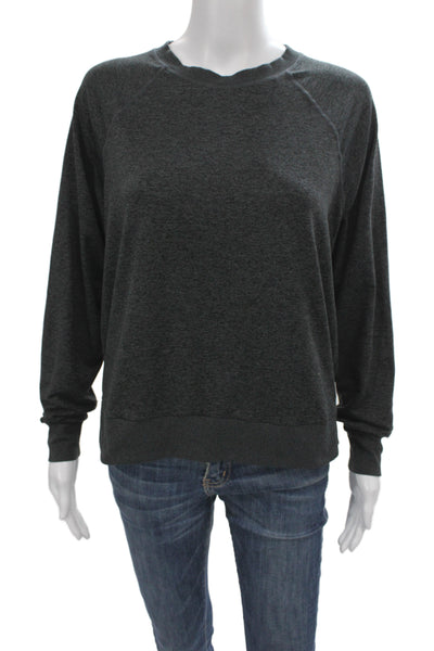 Vuori Women Pullover Sweatshirt Gray Crew Neck Long Sleeve Size S