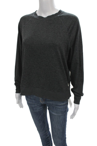 Vuori Women Pullover Sweatshirt Gray Crew Neck Long Sleeve Size S