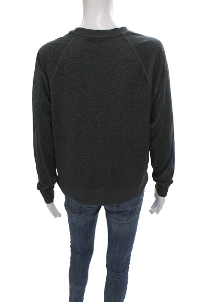 Vuori Women Pullover Sweatshirt Gray Crew Neck Long Sleeve Size S