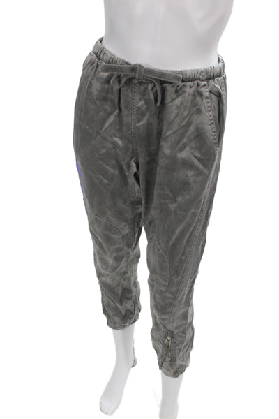 FREE CITY Womens Jogger Pants Gray Drawstring Cupro Size S