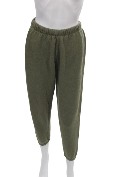 Jenni Kayne Women Sweatpants Green Pull On Cotton Athleisure Size XS
