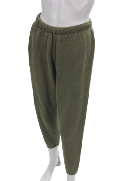 Jenni Kayne Women Sweatpants Green Pull On Cotton Athleisure Size XS