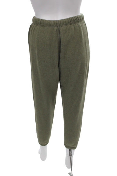 Jenni Kayne Women Sweatpants Green Pull On Cotton Athleisure Size XS
