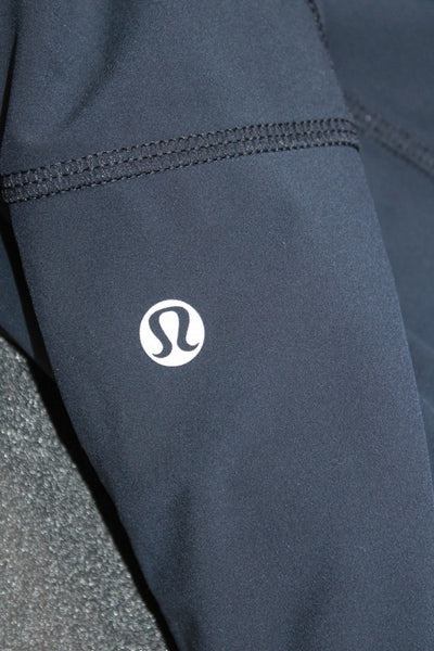 Lululemon Women Jogger Pants Blue Drawstring Synthetic Solid Athleisure Size 2