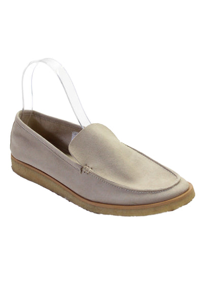 Skall Womens Suede Slip On Flats Shoes Beige Size 8