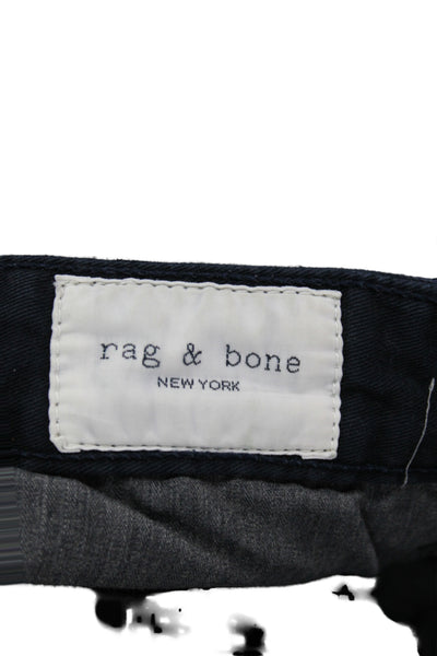 Rag & Bone Mens Chino Pants Blue Button Fly Size 28