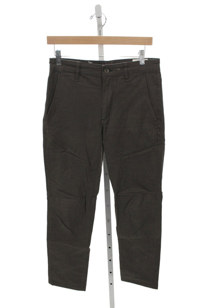 Rag & Bone Mens Chino Pants Brown Button 97% Cotton Size 28