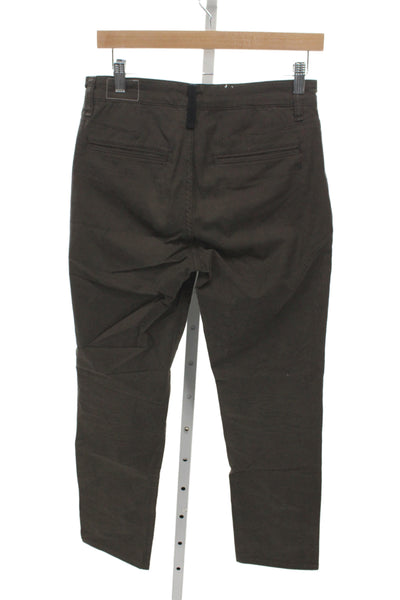 Rag & Bone Mens Chino Pants Brown Button 97% Cotton Size 28