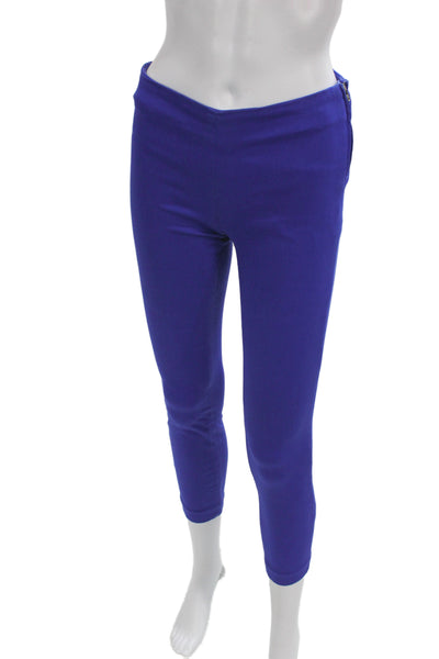 J Brand for Intermix Womens Ankle Jeans Blue Mid Rise Zip Size 24