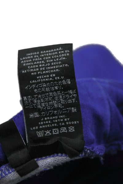 J Brand for Intermix Womens Ankle Jeans Blue Mid Rise Zip Size 24
