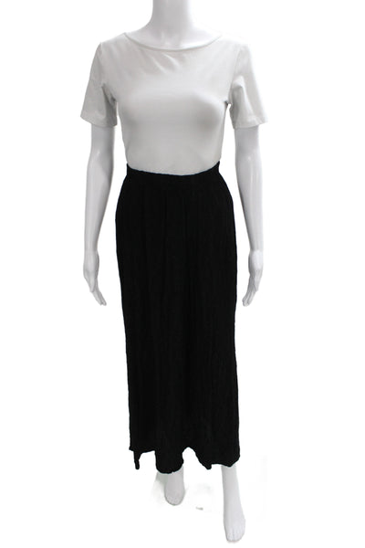 CP Shades Womens Maxi Skirt Black Rayon Pull On Size M