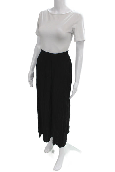 CP Shades Womens Maxi Skirt Black Rayon Pull On Size M
