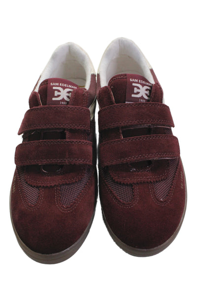 Sam Edelman Womens Talia Adjustable Strap Casual Sneakers Red Size 7.5