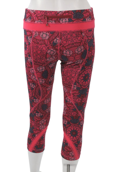 Lululemon Women Multicolor Floral Capri Leggings Size 6