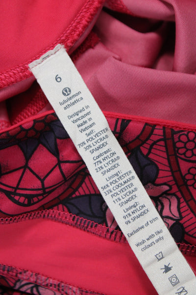 Lululemon Women Multicolor Floral Capri Leggings Size 6