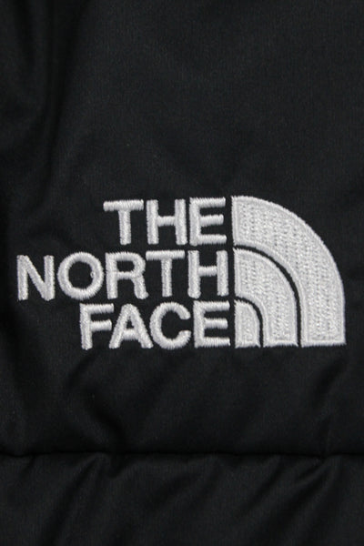 The North Face Womens Black Puffer Jacket Polyester Zip Long Sleeve Size S