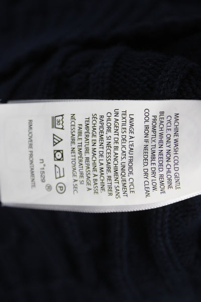 Polo Ralph Lauren Women V-Neck Pullover Sweater Blue Cotton Size XS