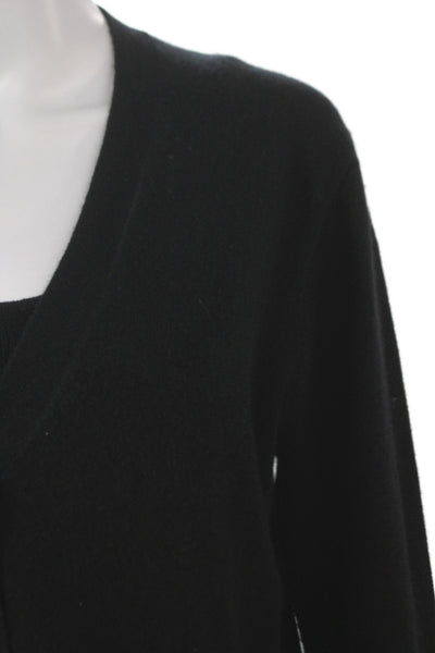 J Crew Women Cashmere V-Neck Button Solid Sweater Set Size XS